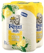 Velkopopovický Kozel Nealkoholické pivo Citrón a Bezový květ 4x500ml