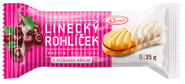 Klasa Linecký rohlíček v jogurtové polevě, višňová náplň