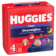Huggies Overnights Pants noční plenkové kalhotky, vel. 4