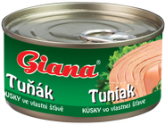 Giana Tuňák kousky ve vlastní šťávě