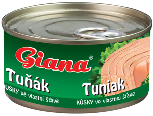 Giana Tuňák kousky ve vlastní šťávě