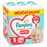 Pampers Premium Care Plenkové kalhotky, vel. 5 (11-17 kg)