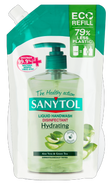 Sanytol Dezinfekční hydratující tekuté mýdlo Zelený čaj & Aloe Vera - náhradní náplň