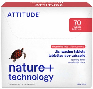 Attitude Nature+ Tablety do myčky bez fosfátů - ekonomické balení