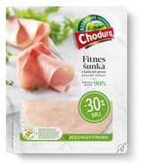 Chodura Fitnes šunka z kuřecích prsou se sníženým obsahem soli, nejvyšší jakosti (90% masa)