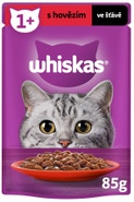 Whiskas Kapsička hovězí ve šťávě pro dospělé kočky