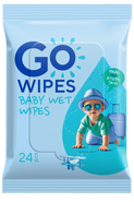 GoWipes Dětské vlhčené ubrousky pro atopickou a citlivou pokožku, bez vůně