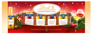 Lindt Vánoční Čokoládové Lahvičky Plněné Různým Alkoholem