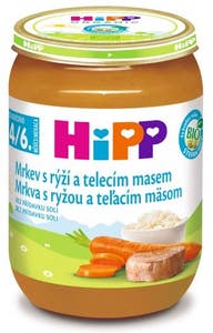 Náhled kategorie HiPP Bio Mrkev s rýží a telecím masem