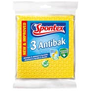 Spontex Utěrka houbová antibakteriální X3
