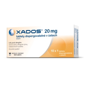 Xados 20 mg tablety dispergovatelné v ústech 10 tablet