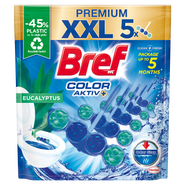 Bref Color Aktiv Eucalyptus tuhý WC blok, 5x 50 g