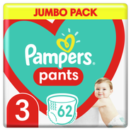 Pampers Pants Plenkové kalhotky Jumbo Pack vel. 3 (6-11kg)
