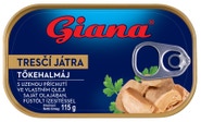 Giana Tresčí játra s uzenou příchutí ve vlastním oleji