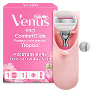 Gillette Venus Tropical ComfortGlide holicí strojek + náhradní hlavice + držák + pouzdro
