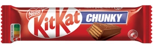 Nestlé Kitkat Chunky mléčná čokoládová tyčinka s oplatkou v mléčné čokoládě