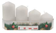Anděl Přerov Adventní svíce válec bílá postupka