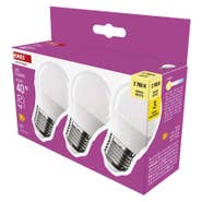Emos LED žárovka Classic Mini Globe / E27 / 4,2 W (40 W) / 470 lm / teplá bílá
