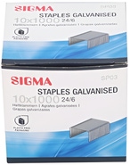 Sigma Drátky do sešívačky 24/6 (10x 1000 ks)