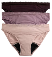 Marks & Spencer Vysoce savé menstruační bikinové kalhotky, hnědá barva, velikost 14
