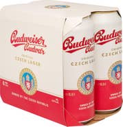 Budějovický Budvar Světlý ležák, plech 6x0,5l