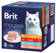 Brit Premium by Nature Cat Multipack, 8 x 85 g Mix, pro kočky