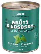 Louie Krůtí konzerva s lososem a kopřivou