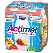 Actimel Kids probiotický jogurtový nápoj s vitamíny jahoda-banán 4x100g