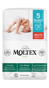 Moltex Pure  Natahovací plenkové kalhotky Junior  (9-14 kg)
