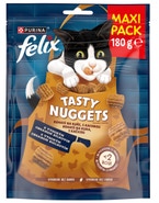 Felix Tasty Nuggets pamlsky pro kočky kuře, kachna