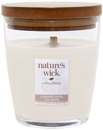 Wood Wick Cashmere Wool Vonná svíčka ve skle střední