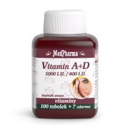 Medpharma MedPharma Vitamín A+D 5000 I.U./400 I.U. 107 tobolek