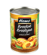 Hamé Broskve loupané, půlené