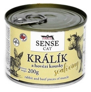 Sokol Falco SENSE CAT králík a hovězí, konzerva pro kočky