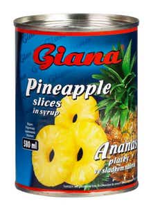 Giana Ananas plátky ve sladkém nálevu