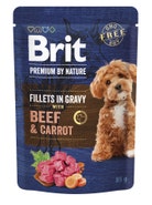 Brit Premium by Nature Hovězí filetky v omáčce s mrkví pro psy