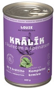 Louie Konzerva pro psy - Králík s kuřecím a špenátem