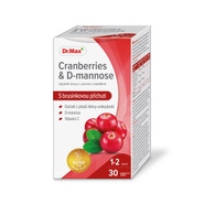 Dr.Max Cranberries & D-mannose 30 žvýkacích tablet
