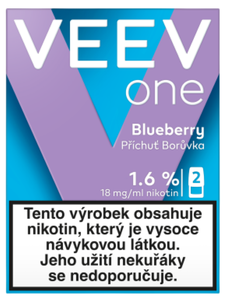 VEEV ONE Bluberry 2 náplně do e-cigarety 1,6 %
