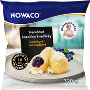 Nowaco Tvarohové knedlíky borůvkové Nowaco 