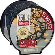 Koopman Řetěz LED 750L WW, 15 m, zelený kabel