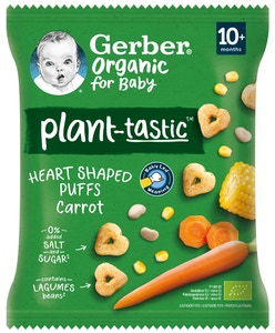 Gerber Organic křupavá srdíčka s mrkví