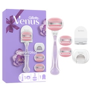 Gillette Venus ComfortGlide holicí strojek + 3 náhradní hlavice + držák + kryt