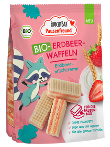 Fruchtbar BIO Waflové sušenky s jahodami