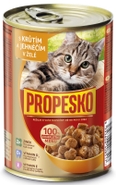 Propesko Konzerva pro kočky s krůtím a jehněčím 