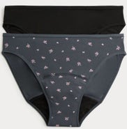Marks & Spencer Menstruační kalhotky, barva:šedá Velikost:20 
