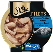 Sheba Filets s kuřecím a tuňákem pro kočky