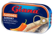 Giana Sardinky v rostlinném oleji s chilli