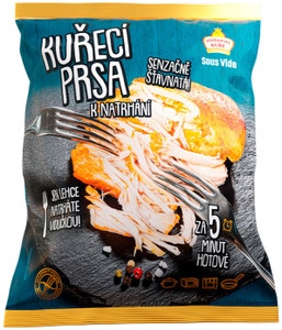 Vodňanské Kuře Kuřecí prsa k natrhání sous vide