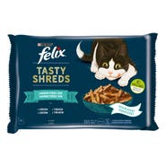 Felix Tasty Shreds lahodný výběr z ryb ve šťávě 4x80g